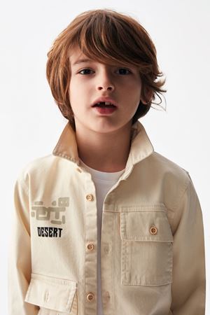 NK KIDS 46527-DESERT GÖMLEK 4/8 KREM 