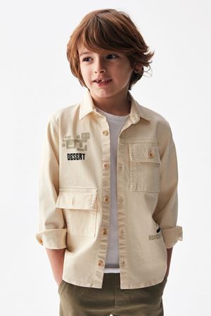 NK KIDS 46527-DESERT GÖMLEK 4/8 KREM 