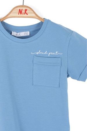 NK KIDS 46602-GİRİT T-SHIRT 1/4 MAVİ