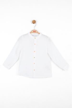 NK KIDS 46608-CANYON GÖMLEK 1/4 BEYAZ 