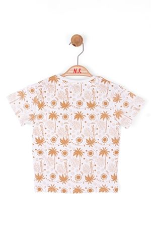 NK KIDS 46614-VENTRO T-SHIRT 1/4 EKRU-CARAMEL 