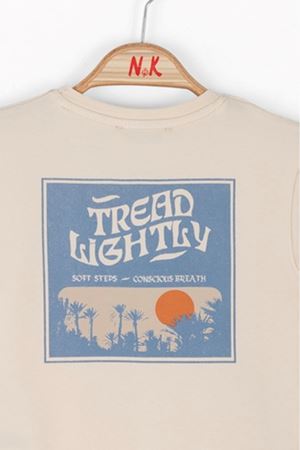 NK KIDS 46615-SOFT T-SHIRT KREM/LACİVERT 1/4