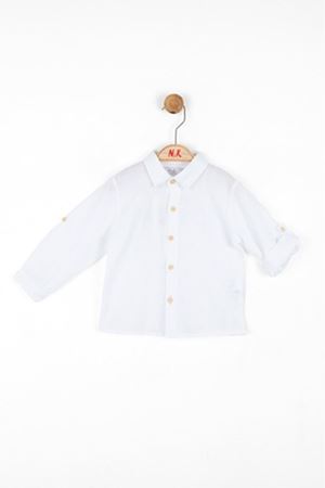 NK KIDS 46617-VİVA GÖMLEK 1/4 BEYAZ 