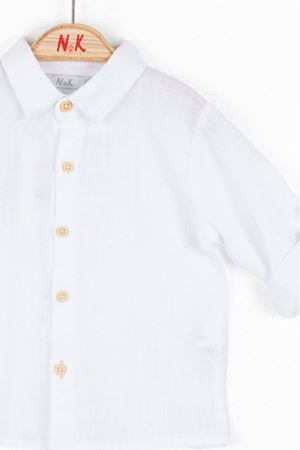 NK KIDS 46617-VİVA GÖMLEK 1/4 BEYAZ 