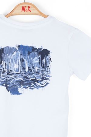 NK KIDS 46619-DOLPHIN T-SHIRT 1/4 BEYAZ 