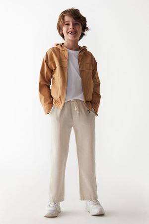 NK KIDS 46701-KAPÜŞONLU CEKET 4/8CAMEL