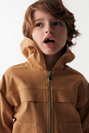 NK KIDS 46701-KAPÜŞONLU CEKET 4/8CAMEL