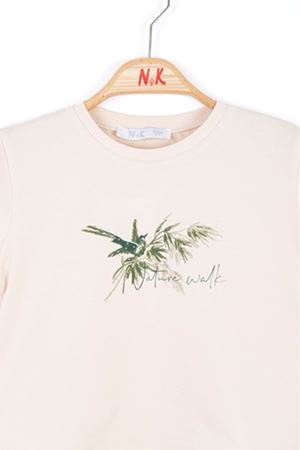 NK KIDS 36507-ZEYTİN BLUZ KREM 4/8 