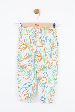 NK KIDS 56508-SWAN PANTOLON EKRU/YEŞİL 4/8