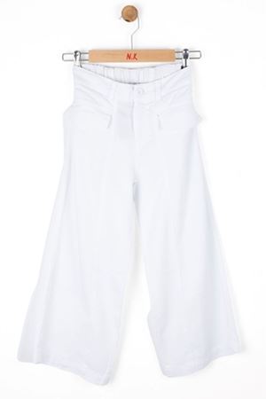 NK KIDS 56710-ZÜMRA PANTOLON 8/14 BEYAZ 