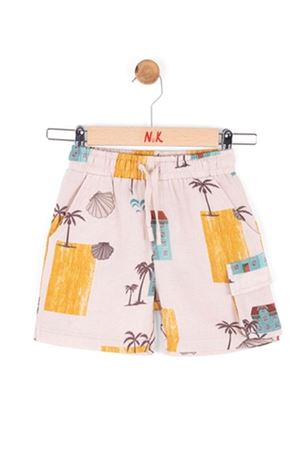 NK KIDS 66503-HOUSE ŞORT 4/8 KREM/SARI