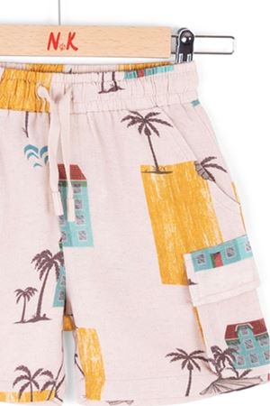 NK KIDS 66503-HOUSE ŞORT 4/8 KREM/SARI