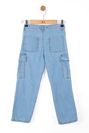 NK KIDS 66705 PENSLİ PANTOLON 8/14 MAVİ