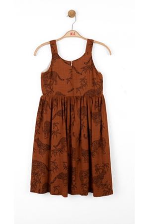 NK KIDS 76300-HAVANA ELBİSE 8/14KAHVE