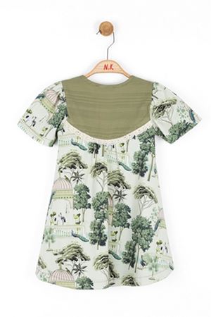 NK KIDS 76500-INDIA ELBİSE 4/8 HAKİ