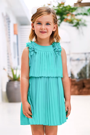 Mayoral Kız Çocuk Elbise 3920-21 Yeşil
