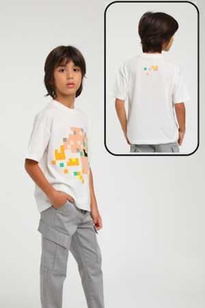 ESCABEL 1698 EKRU/BEJ 5/9 GARS T-SHIRT