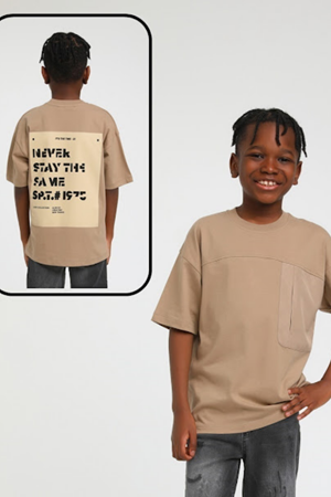 ESCABEL 1711 KAHVE 10/14 GARS T-SHIRT