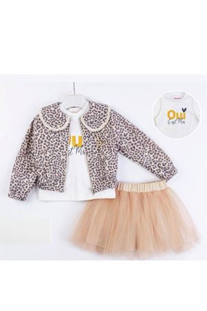 KİDS GARDEN 5407-LEOPAR DESENLİ 3LÜ KIZ TAKIM 2/5