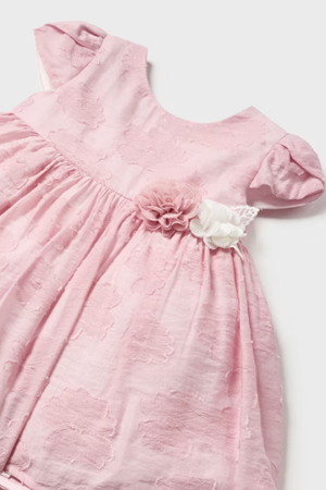 MAYORAL Elbise-Devore 1901-43-PEMBE ELBİSE 12/18/24/36 