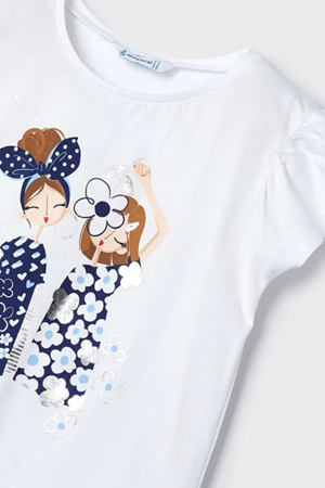 MAYORAL 3089-41 BEYAZ T-SHIRT 4/9