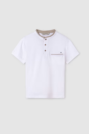 MAYORAL 6108-78 BEYAZ POLO T-SHIRT 10/16