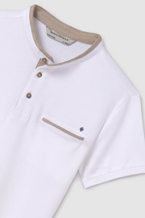 MAYORAL 6108-78 BEYAZ POLO T-SHIRT 10/16