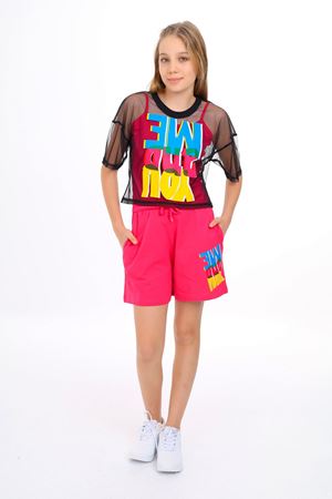 MARIONS MGB-7550 BLACK/FUCHSIA T-shirt