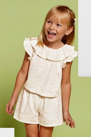 MAYORAL 03258-52 ŞORT TAKIM KREM