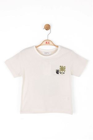 NK KIDS 46502 PİRAMİT T-SHIRT 4/8 Krem