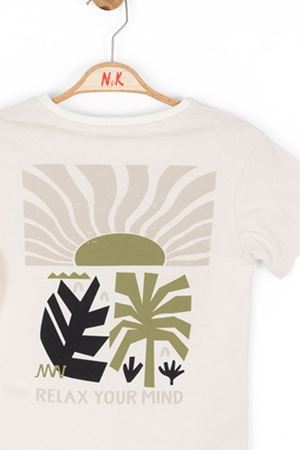 NK KIDS 46502 PİRAMİT T-SHIRT 4/8 Krem