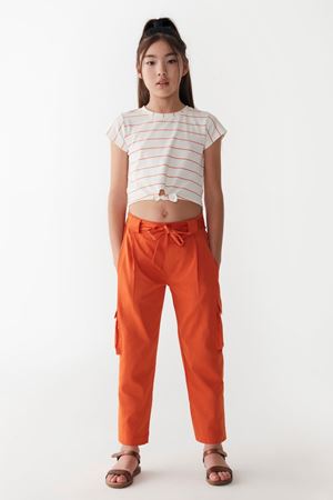 NK KIDS 36348 MARİGOLD T-SHIRT 8/14 Ekru-Oranj