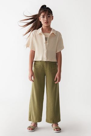 NK KIDS 36388 NOSSA GÖMLEK 8/14 Krem-Haki