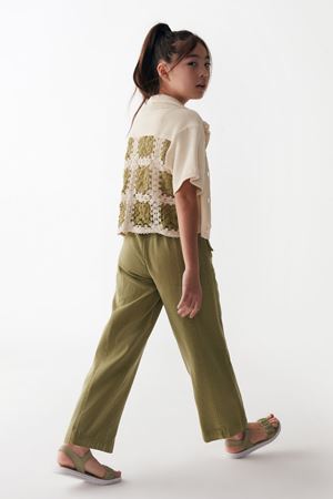 NK KIDS 36388 NOSSA GÖMLEK 8/14 Krem-Haki