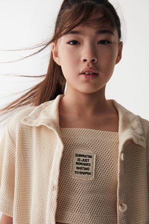 NK KIDS 36388 NOSSA GÖMLEK 8/14 Krem-Haki