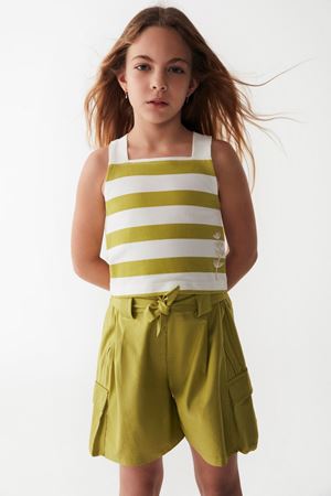 NK KIDS 36411 NEST BLUZ Ekru-Yeşil