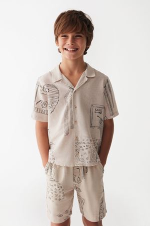 NK KIDS 46318 ROMA GÖMLEK 8/14 Krem