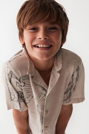 NK KIDS 46318 ROMA GÖMLEK 8/14 Krem