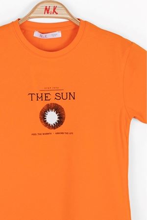 NK KIDS 46504 THE SUN T-SHIRT 4/8 Turuncu