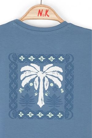 NK KIDS 46610 MEXICO T-SHIRT 1/4 İndigo