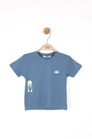 NK KIDS 46610 MEXICO T-SHIRT 1/4 İndigo
