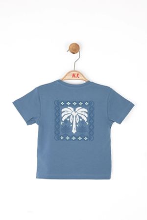 NK KIDS 46610 MEXICO T-SHIRT 1/4 İndigo