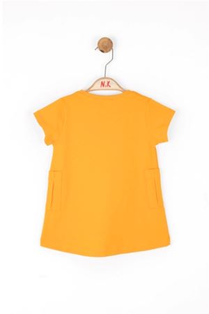 NK KIDS 76602 PARROT ELBİSE 1/4 Turuncu