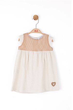 NK KIDS 76606 TOLEDO ELBİSE 1/4 Ekru-Vizon