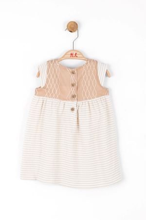 NK KIDS 76606 TOLEDO ELBİSE 1/4 Ekru-Vizon
