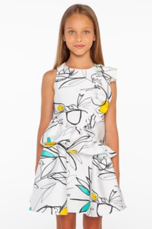 Sheshe DSL0296-1 Desenli Elbise