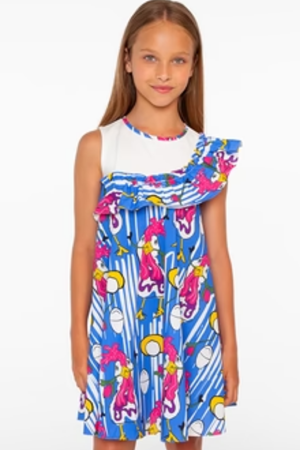 SheShe Horoz Desen Elbise DSL0299-1