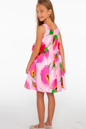 Sheshe DSL0309-Çiçek Desenli Elbise