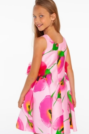 Sheshe DSL0309-Çiçek Desenli Elbise