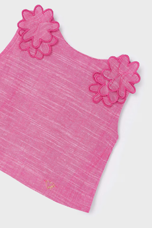 MAYORAL ÇİZGİLİ ETEK SET 03952-12 FUŞYA